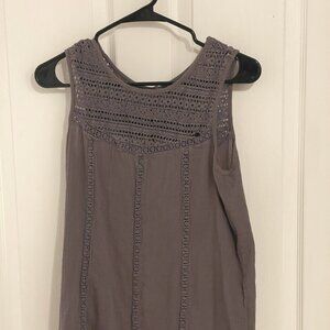 Cozy Grey Crochet Delight Top - Boho Bliss on a Budget!